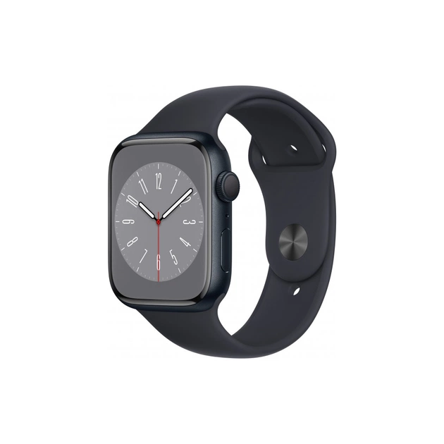 Смарт-годинник Apple Watch Series 8 GPS 45mm Midnight Aluminium Case with Midnight Sport Band - Regular (MNP13UL/A) - изображение 1