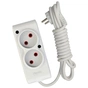Мережевий подовжувач TECCO 3м 2 поста white (8681277841118) - зменшене зображення 1