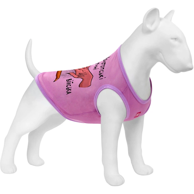 Борцовка для животных WAUDOG Clothes "Конотопские магические войска" сетка L розовая (303-0232-7) - изображение 1