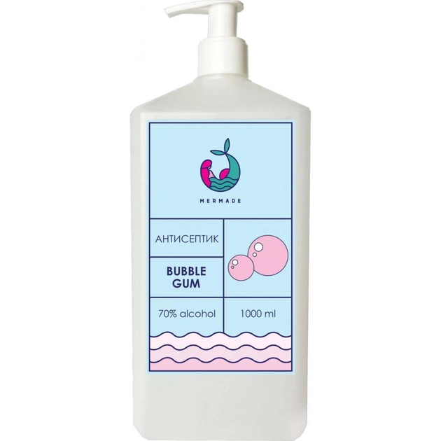 Антисептик для рук Mermade Bubble Gum 1000 мл (4820241301249) - изображение 1
