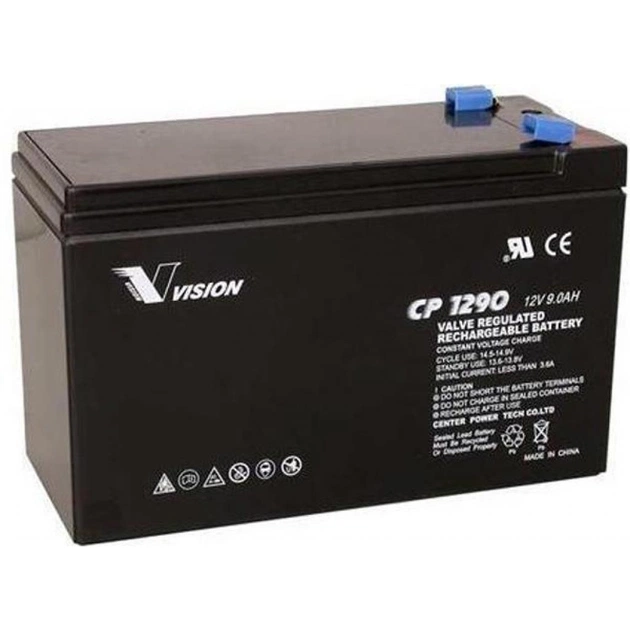Батарея до ДБЖ Vision CP 12V 9Ah (CP1290) - изображение 1