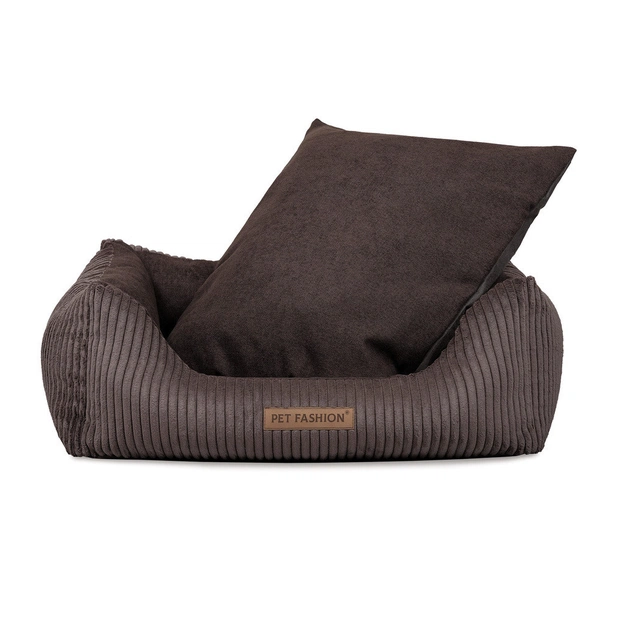 Лежак для тварин Pet Fashion DEVID 62х50х19 см шоколадний (4823082444502) - picture 5