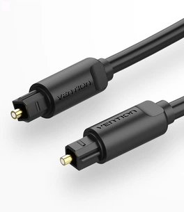 Кабель оптоволоконний Vention Optical Toslink, 1 m, Black (BAEBF) зображення 1