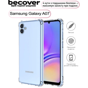 Чохол до мобільного телефона BeCover Anti-Shock Samsung Galaxy A07 SM-A075 Clear (713687) зображення 1