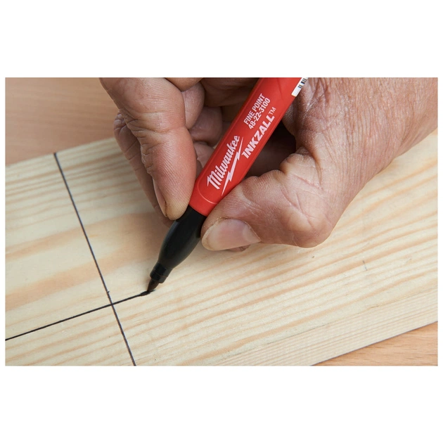 Набір маркерів Milwaukee INKZALL ультра-тонких, синій, червоний, зелений, чорний, 4шт (48223106) - picture 6