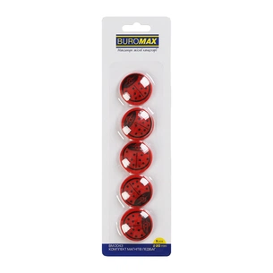 Магнит Buromax набор LADYBUG, 5 шт 20 мм (BM.0043) изображение 1