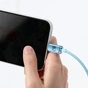 Кабель Baseus Crystal Shine USB - Lightning (M/M), 2.4A, 2 м Sky Blue (CAJY001203) - зменшене зображення 3