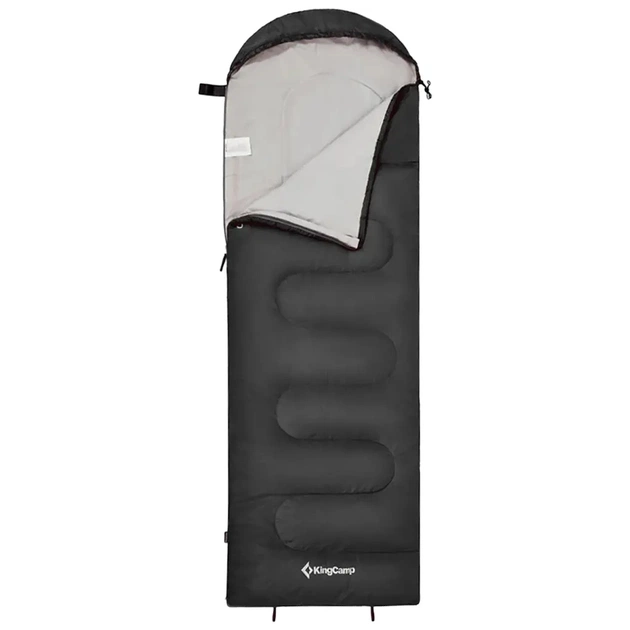 Спальний мішок KingCamp Oasis 250 Black (KS3121_BLACK_L_01) - зображення 1