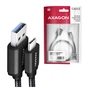 Дата кабель USB 3.2 AM to USB-C 2.0m black AXAGON (BUCM3-AM20AB) - зменшене зображення 2