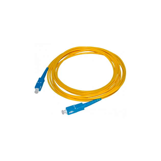 Оптический патчкорд Voltronic SC/UPC-SC/UPC SingleMode Simplex 1m 3,0mm Premium (15469) - изображение 1