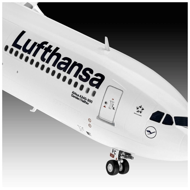 Збірна модель Revell Літак Airbus A340-300 Lufthansa рівень 4 масштаб 1:144 (RVL-03803) - picture 5