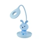 Настільна лампа Kite Bunny LED з акумулятором, блакитна (K24-492-1-3) - зменшене зображення 1