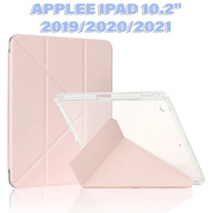 Чохол до планшета BeCover Ultra Slim Origami Transparent Apple Pencil Apple iPad 10.2 2019/2020/2021 Pink (711100) зображення 1