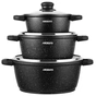 Набір посуду Ardesto Gemini Anzio, 6 предметів, чорний (AR1906AS) - preview 1