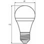 Лампочка Eurolamp LED А60 800 Lm E27 4000K 2шт (MLP-LED-A60-08274(Amber)new) - уменьшенное изображение 3