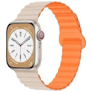 Ремінець до смарт-годинника Drobak Silicone Magnetic Link для Apple Watch All Series 38/40/41mm Starlight orange (898924) зображення 1