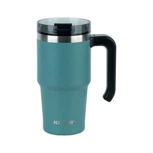 Термокружка Kite з ручкою 600 мл зелена (K24-1207-3) зображення 1