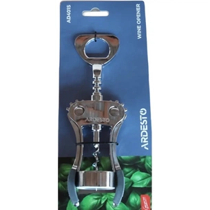 Штопор Ardesto Gemini, 19см, цинковий сплав, термопластична гума (AR4015) зображення 1