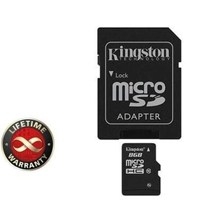 Карта пам'яті Kingston 8Gb microSDHC class 10 (SDC10G2/8GB) зображення 1