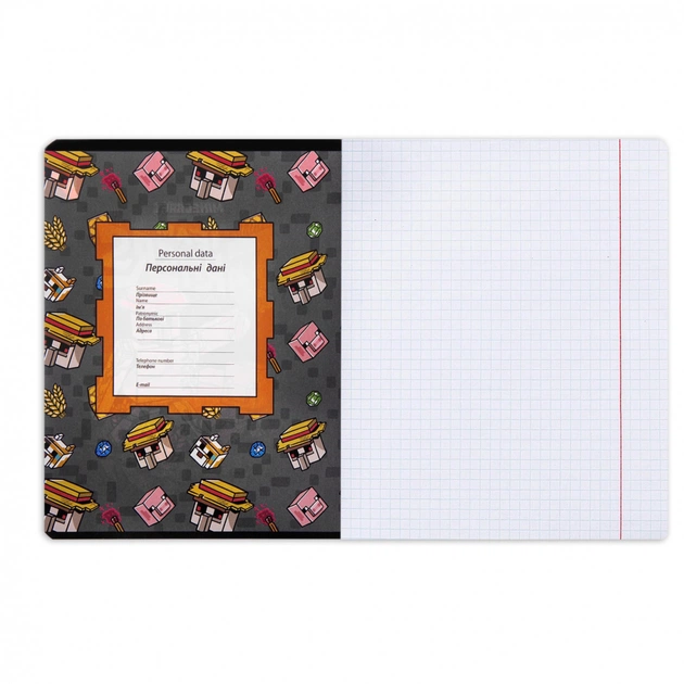 Зошит Yes Minecraft. Team 12 аркушів клітинка (767496) - picture 11