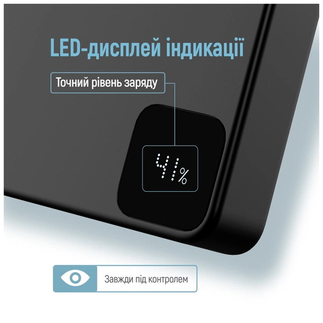 Батарея універсальна ColorWay 10 000 mAh PD/22.5W, 15W MagSafe Black (CW-PB100LPA1BK-WPDD) - зображення 12