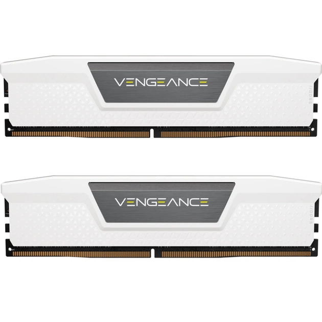 Модуль пам'яті для комп'ютера DDR5 32GB (2x16GB) 6000 MHz Vengeance White Corsair (CMK32GX5M2E6000C36W) - изображение 1