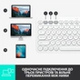 Клавіатура Logitech K380 for MAC Multi-Device Bluetooth UA Off-White (920-010407) - зменшене зображення 7