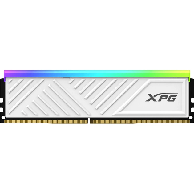 Модуль пам'яті для комп'ютера DDR4 8GB 3600 MHz XPG Spectrix D35G RGB White ADATA (AX4U36008G18I-SWHD35G) - зображення 1