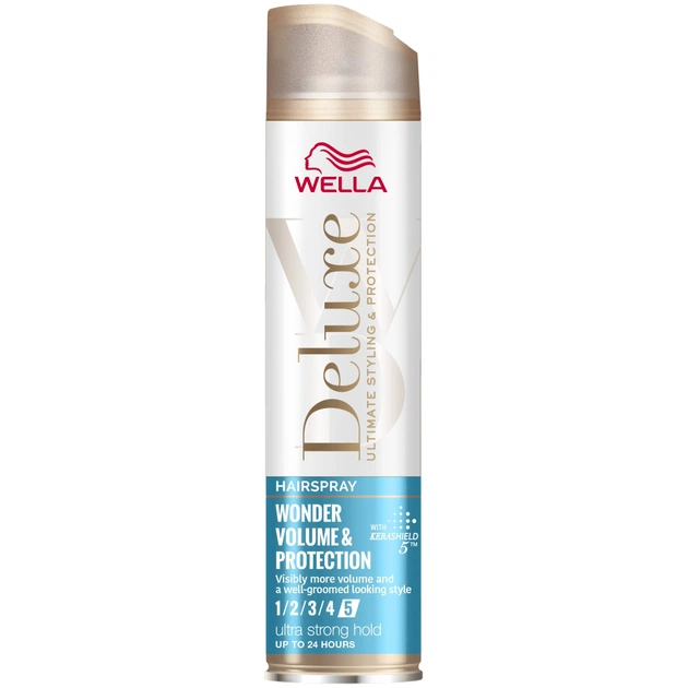 Лак для волосся Wella Deluxe Неймовірний об'єм та захист 250 мл (3614229701548) - изображение 1