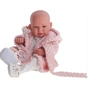 Пупс Antonio Juan Новонароджена Лея в рожевому халаті з вініловим тілом 42 см (50153) - зменшене зображення 3