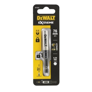 Тримач для біт DeWALT магнітний EXTREME Flextorq IMPACT, L=76 мм, хвостовик 1/4, 6.35 мм (DT7524) зображення 1