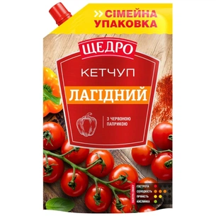 Соус Щедро Кетчуп Лагідний 360 г (4823097413500) зображення 1