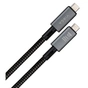 Дата кабель USB-C to USB-C 0.8m USB4 240W 40GBps 8K60Hz Nylon Vinga (VCPDCU4) - зменшене зображення 2