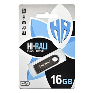USB флеш накопичувач Hi-Rali 16GB Shuttle Series Black USB 2.0 (HI-16GBSHBK) зображення 1