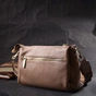 Сумка Vintage Через плече з натуральної шкіри Бежева (22289) - зменшене зображення 10