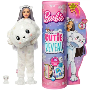Лялька Barbie Cutie Reveal Зимовий блиск у костюмі полярного ведмедя (HJL64) зображення 1