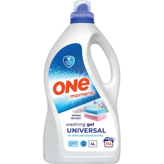 Гель для прання One Moment Universal Spring Melody 4 л (4820096036877) - зображення 1