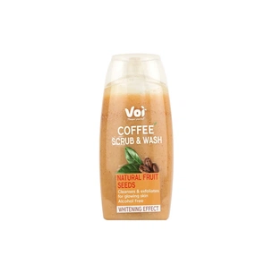 Гель для душу Voi Coffee Scrub & Wash Natural Fruit Seeds Whitening Effect 400 мл (8681608226133) зображення 1