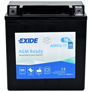 Аккумулятор автомобильный EXIDE Мото Ready AGM 18Ah (+/-) (230EN) (AGM12-17) изображение 1