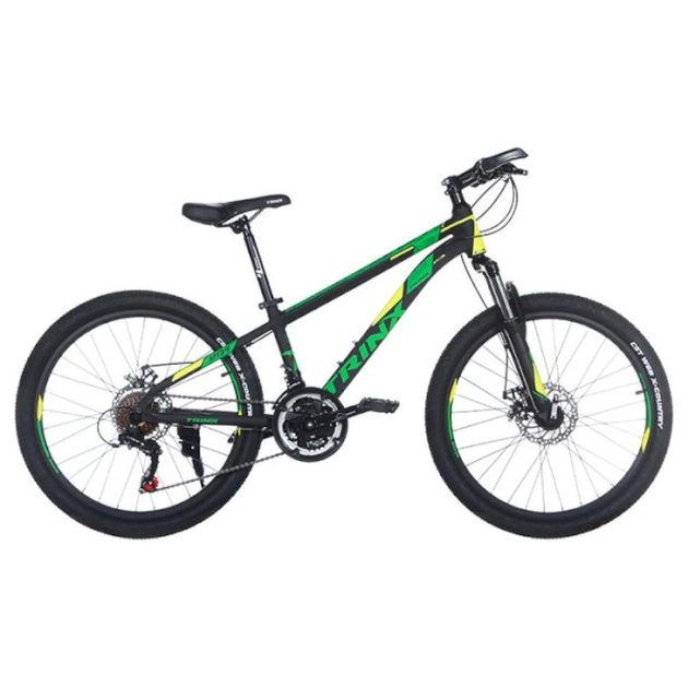 Велосипед Trinx Majestic M134 2019 24" 12.5" Matt-Black-Yellow-Green (M134MBYG) - зображення 1