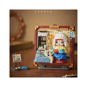 Конструктор LOZ mini Об'ємна картина Служниця зі глечиком молока без фігурок (1289) зображення 1