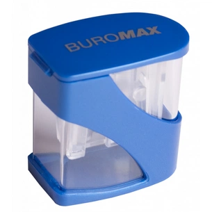 Точилка Buromax Master twist велика з контейнером 2 отвори (BM.4777) изображение 1