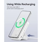 Батарея універсальна Baseus MagPro 5000mAh 20W, White (PPCXZ05) (P10064100222-00) - зменшене зображення 5