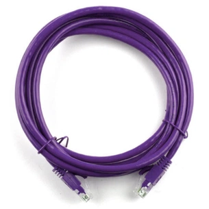 Патч-корд 2м, RJ-45, Cat.5e, CU, мідь, фіолетовий Ritar (PCR-CU/2Pe / 04277) зображення 1
