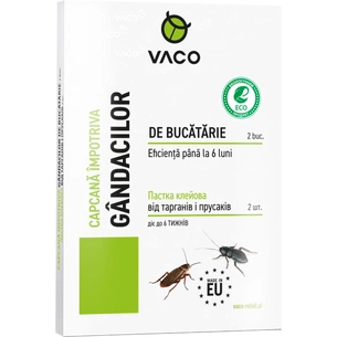 Пастка для тарганів Vaco Eco клейова від тарганів і прусаків 2 шт. (5901821952705) зображення 1