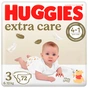 Підгузки Huggies Extra Care 3 (6-10 кг) 72шт (5029053578095) - зменшене зображення 1