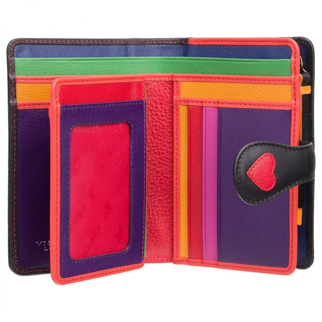 Кошелек Visconti LV4 Crush c RFID Black-Multi Love (LV4 BK MULTI) - изображение 3