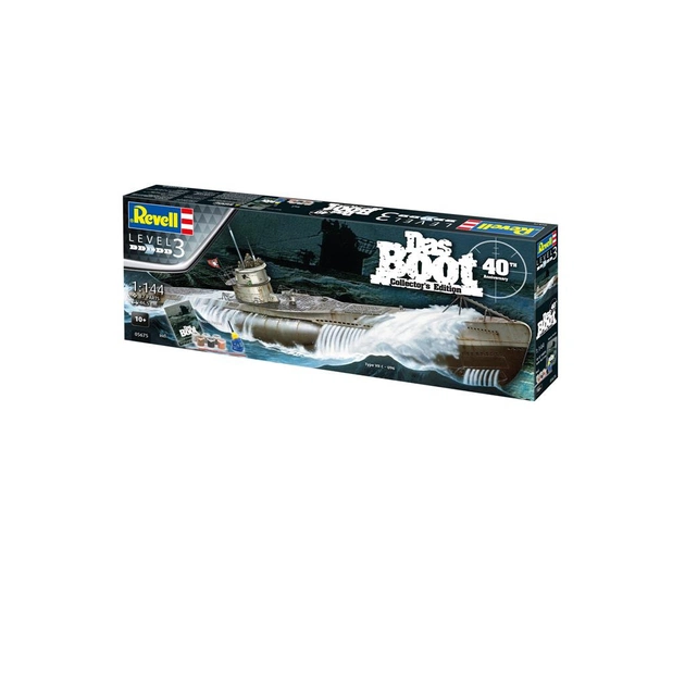 Сборная модель Revell Подводная лодка U96 (Das Boot) уровень 3 масштаб 1:144 (RVL-05675) - изображение 3