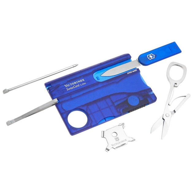 Мультитул Victorinox SwissCard Lite Transparent Blue (0.7322.T2) - зображення 1