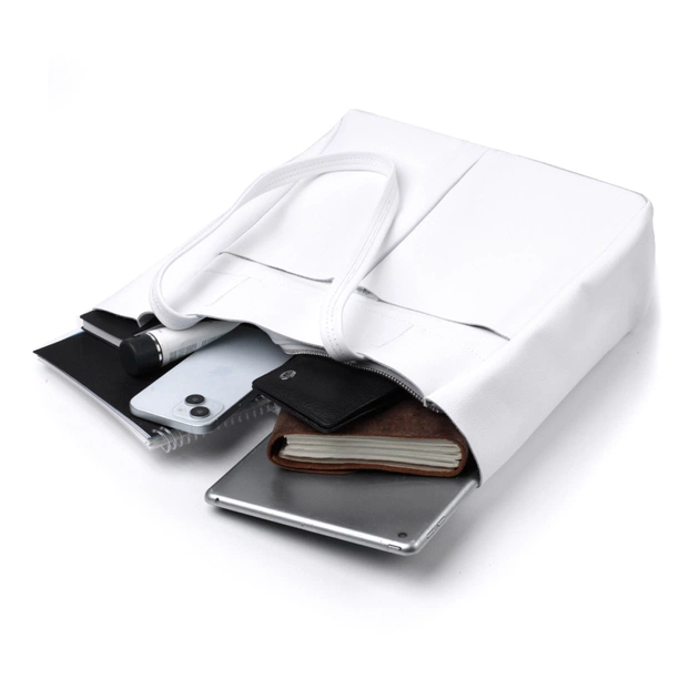 Сумка Shvigel Шоппер з натуральної шкіри Біла (22844) - зображення 9